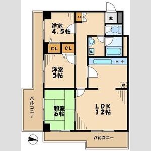 3LDK 間取り図
