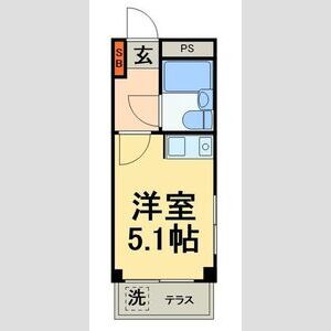 ワンルーム 間取り図