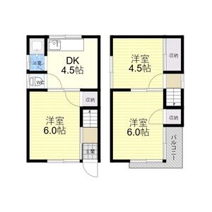 3DK 間取り図