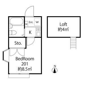 ワンルーム 間取り図