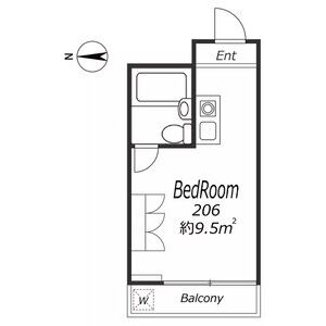 ワンルーム 間取り図