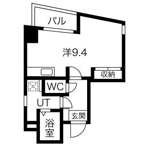 ワンルーム 間取り図