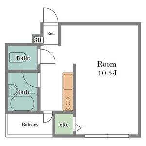 ワンルーム 間取り図