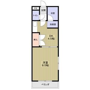 1DK 間取り図