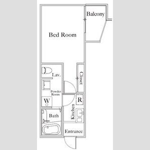 1K 間取り図