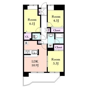 3LDK 間取り図