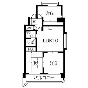 3LDK 間取り図