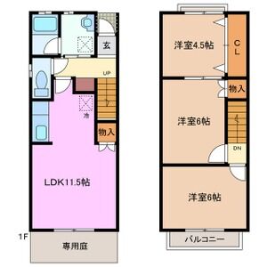 3LDK 間取り図