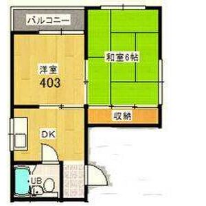 2DK 間取り図