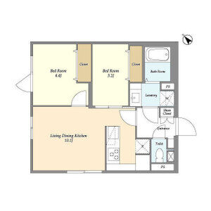 2LDK 間取り図