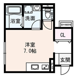 ワンルーム 間取り図