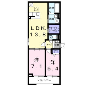 2LDK 間取り図