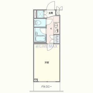 1K 間取り図