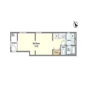ワンルーム 間取り図