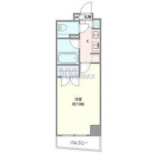 1K 間取り図