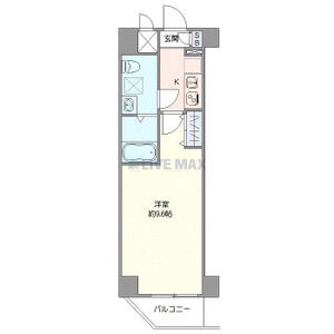 1K 間取り図