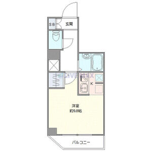 ワンルーム 間取り図