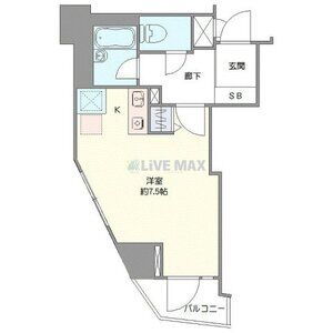 ワンルーム 間取り図