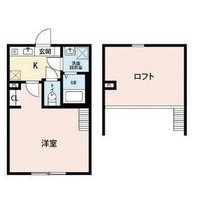 1K 間取り図
