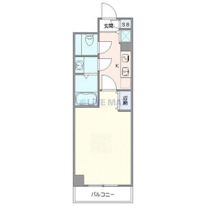 1K 間取り図