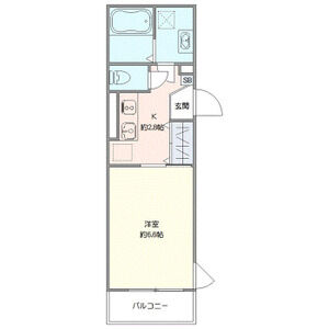 1K 間取り図