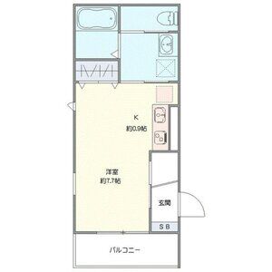 ワンルーム 間取り図