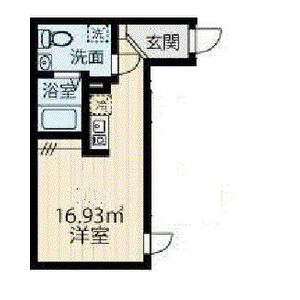 ワンルーム 間取り図