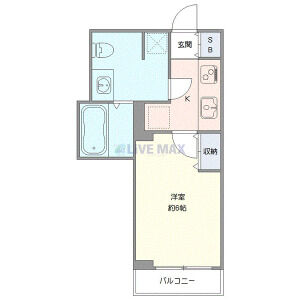 1K 間取り図
