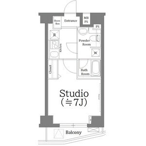 1K 間取り図