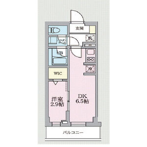 1DK 間取り図