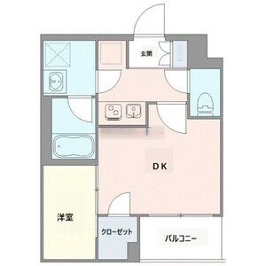 1DK 間取り図