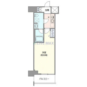 1K 間取り図