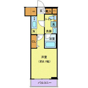 1K 間取り図