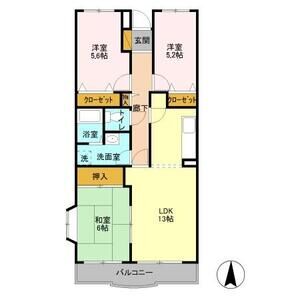 3LDK 間取り図