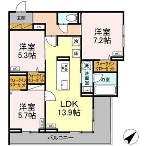 3LDK 間取り図