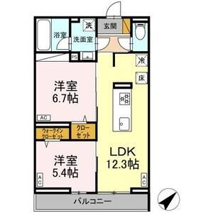 2LDK 間取り図