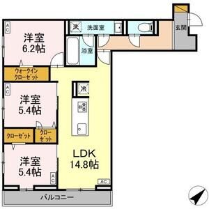 3LDK 間取り図