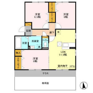 3LDK 間取り図