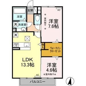 2LDK 間取り図
