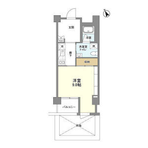 1K 間取り図