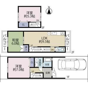 3LDK 間取り図