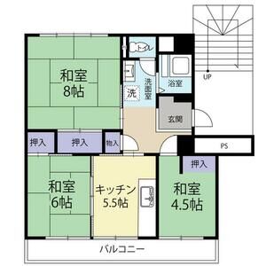 3DK 間取り図