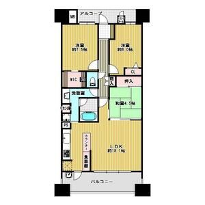 3LDK 間取り図