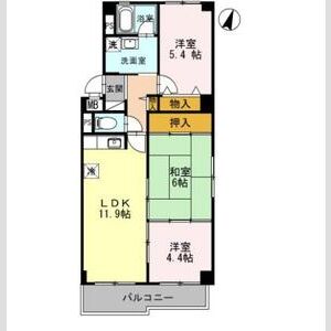 3LDK 間取り図