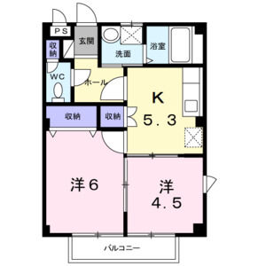2K 間取り図