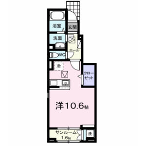 ワンルーム 間取り図