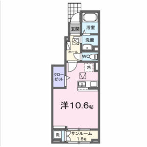 ワンルーム 間取り図
