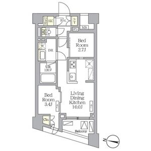 2LDK 間取り図