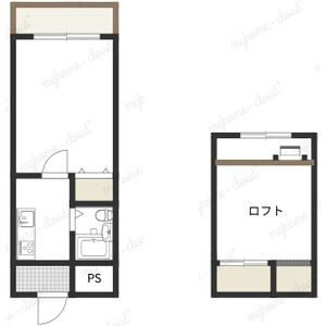 1K 間取り図