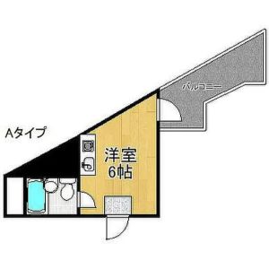 ワンルーム 間取り図